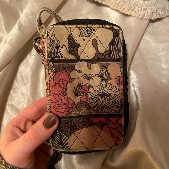 vera bradley mocha rouge wristlet wallet - Picture 4 of 5